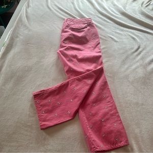 J.Crew Pink Embroidered Martini Pants - Favorite Fit